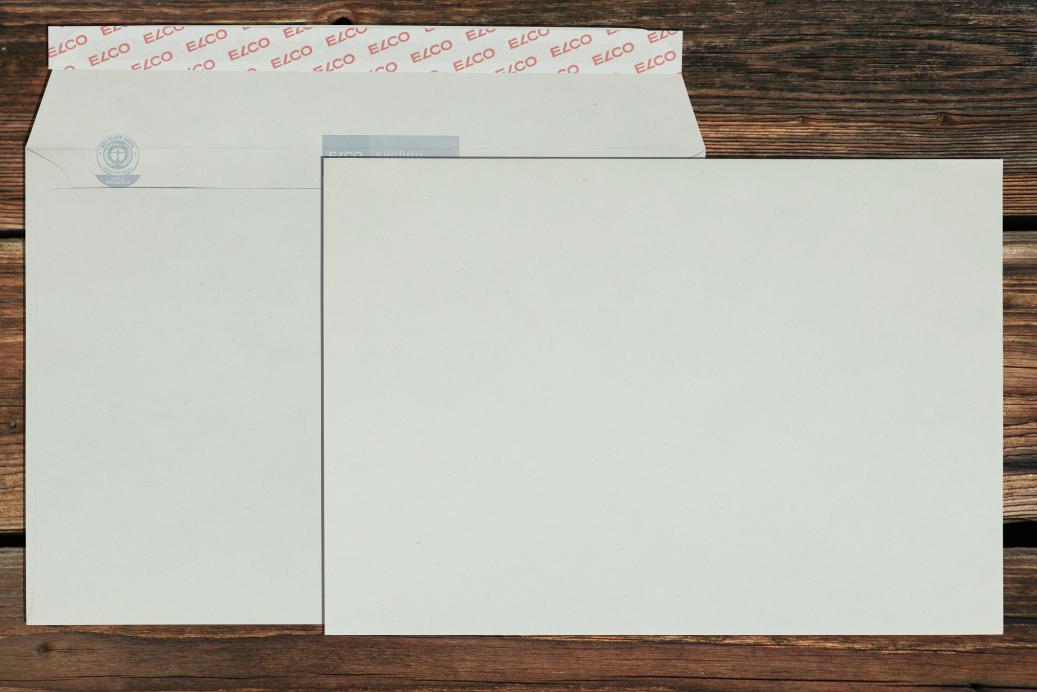 Briefhüllen B5 176x250 mm Haftklebend Recycling Grau 100 g/qm